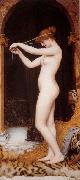 John William Godward Venus Binding her Hair France oil painting artist